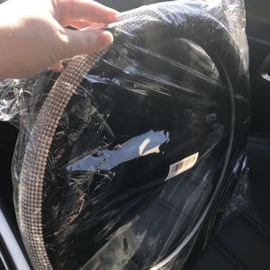 Crystal steering wheel cover